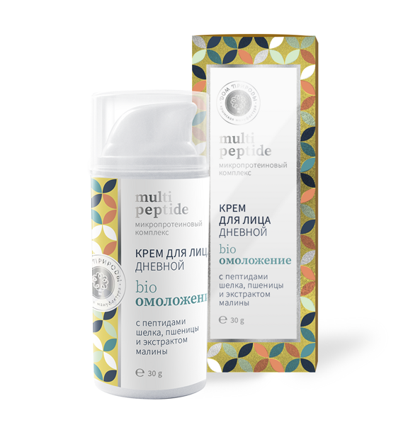 Крем для лица дневной БИООМОЛОЖЕНИЕ с пептидами шелка и пшеницы MULTI PEPTIDE 30г