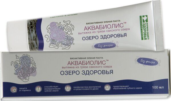 Зубная паста АКВАБИОЛИС «Озеро здоровья» 100мл