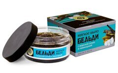 Мыло ручной работы мягкое травяное БЕЛЬДИ с морской солью и ламинарией 200г